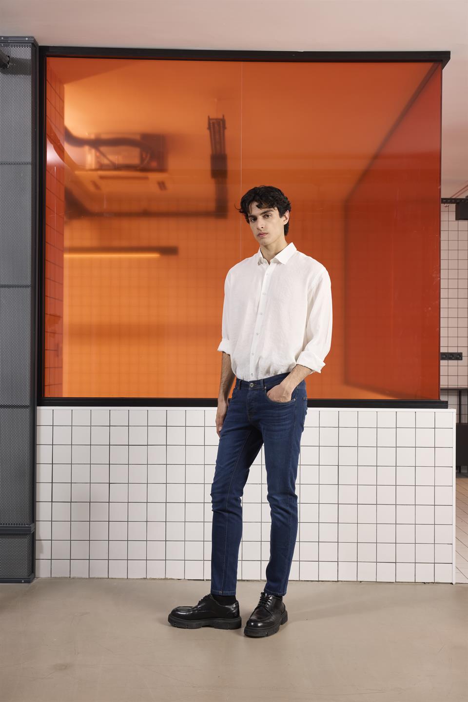 5 Cep Casual Denim Erkek Pantolon