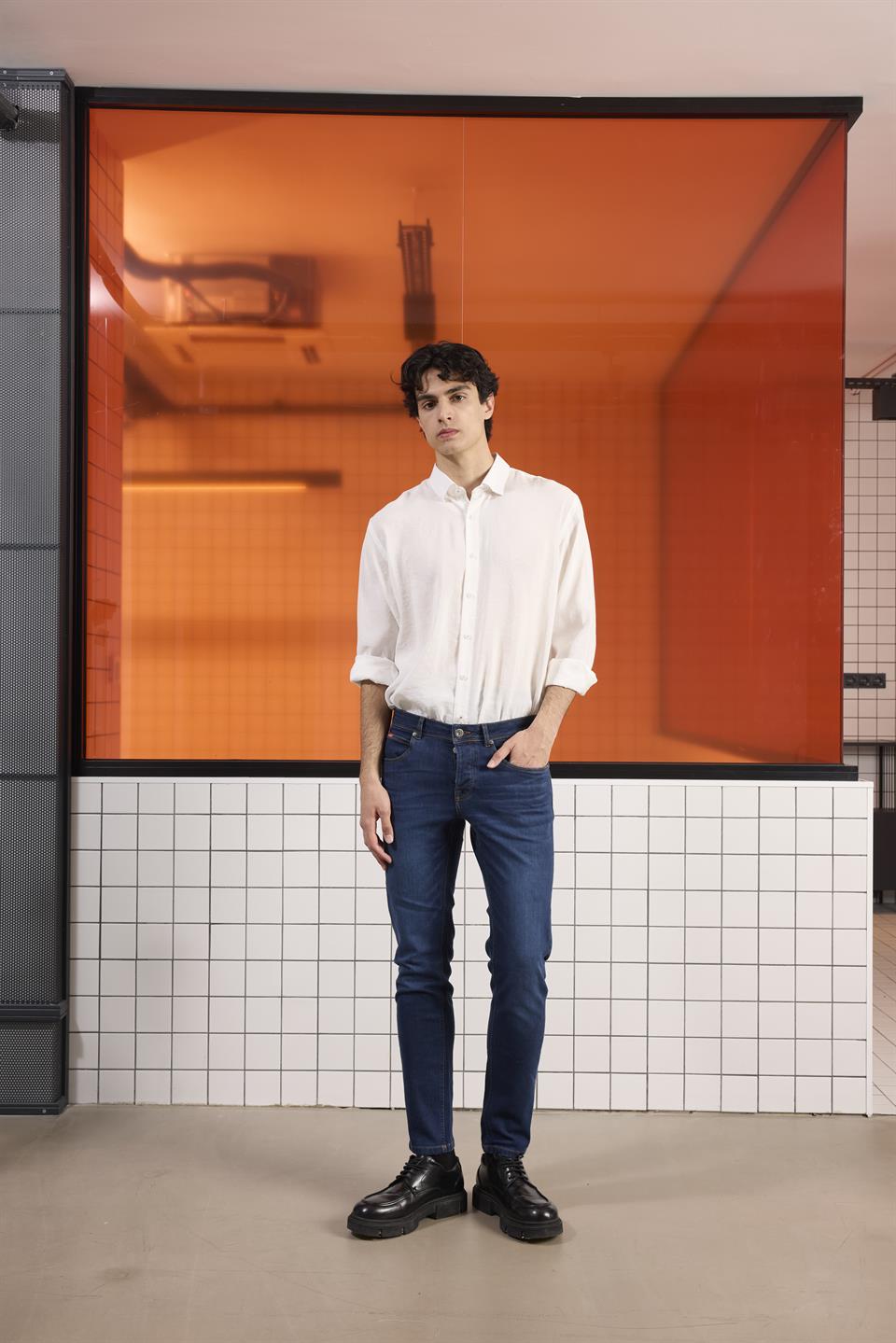 5 Cep Casual Denim Erkek Pantolon