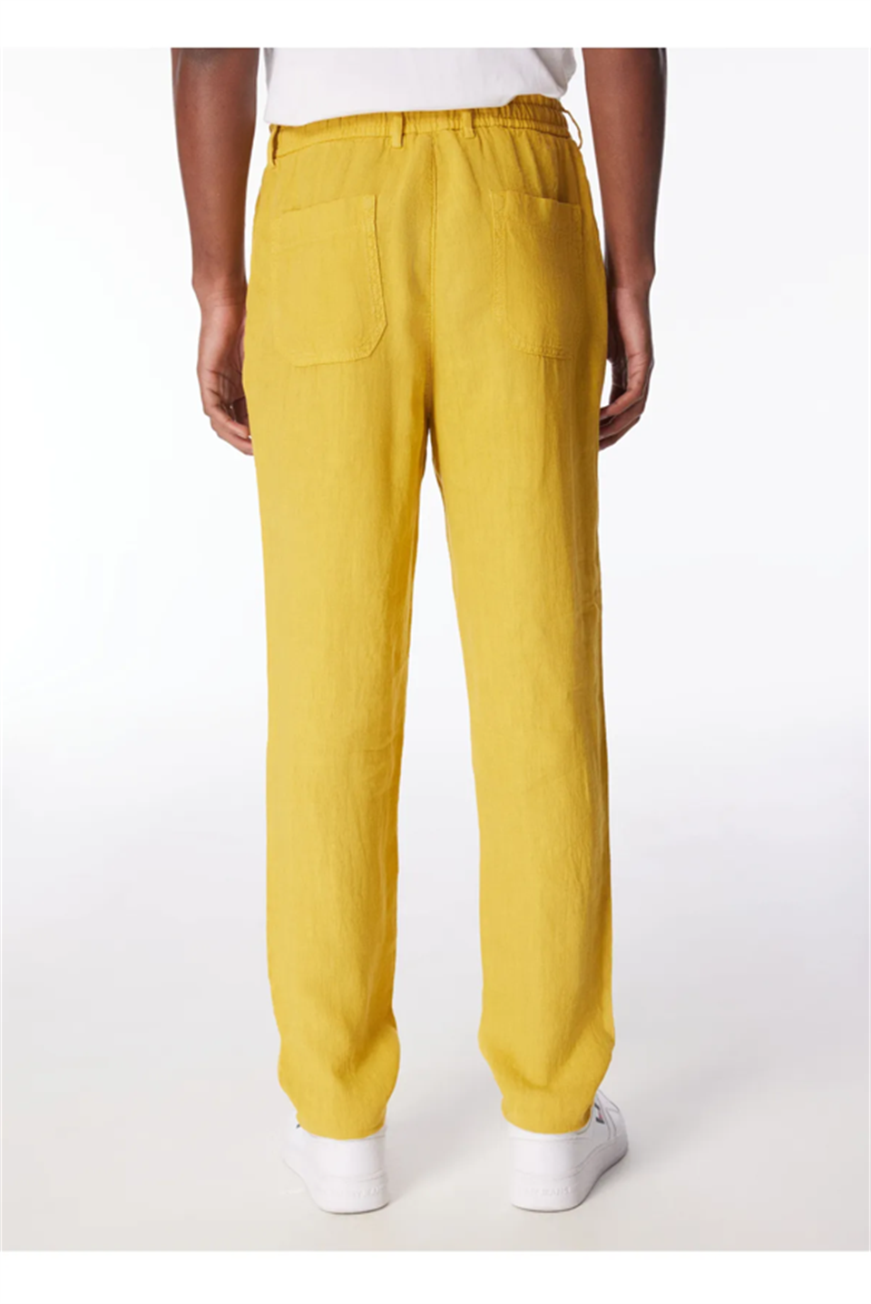 Arkası Torba Cepli %100 Keten Regular Erkek Pantolon