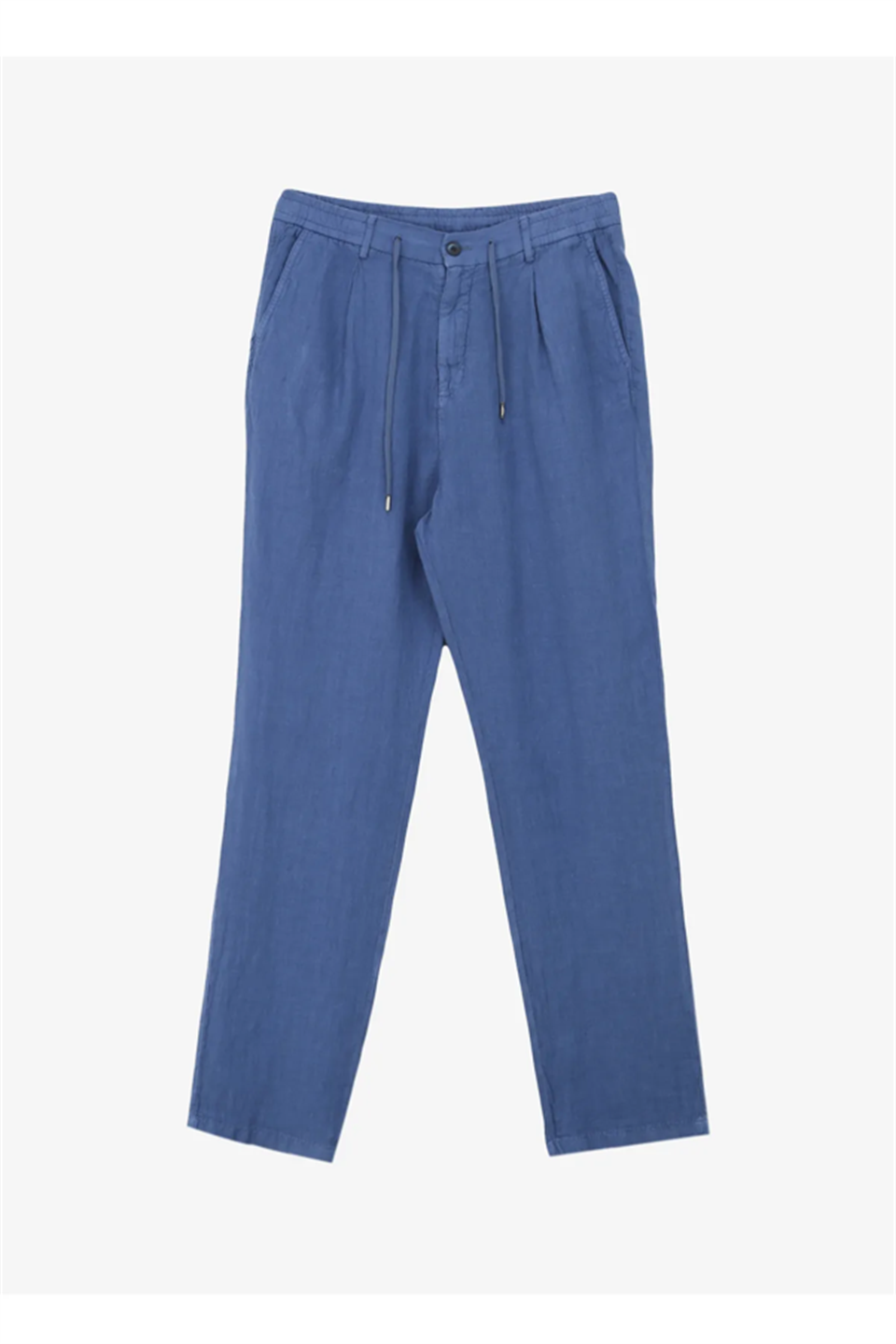 Arkası Torba Cepli %100 Keten Regular Erkek Pantolon