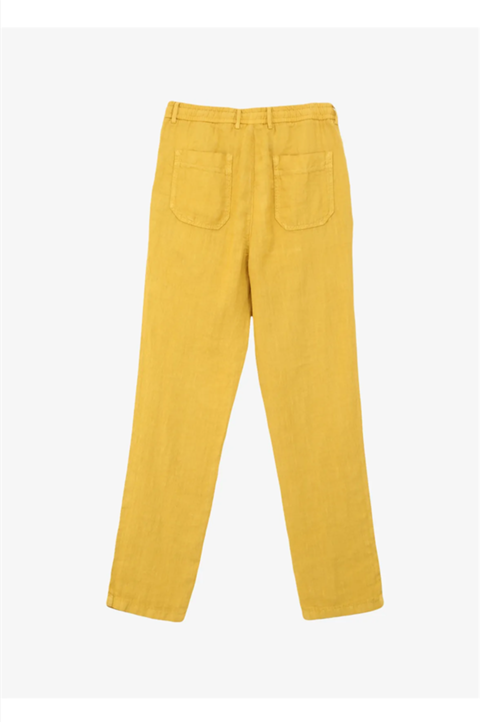 Arkası Torba Cepli %100 Keten Regular Erkek Pantolon