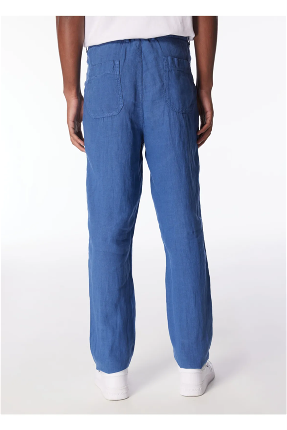 Arkası Torba Cepli %100 Keten Regular Erkek Pantolon