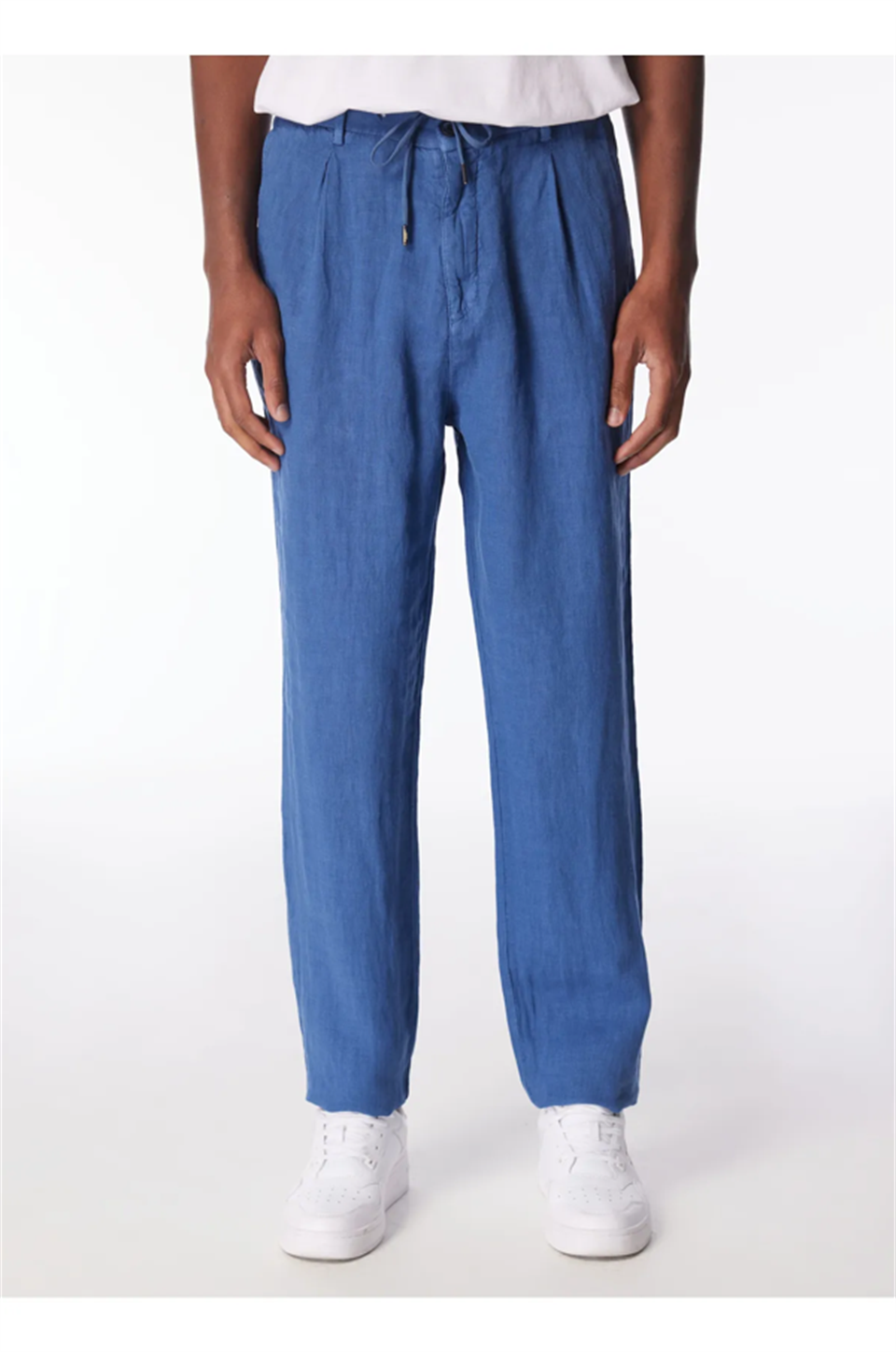 Arkası Torba Cepli %100 Keten Regular Erkek Pantolon