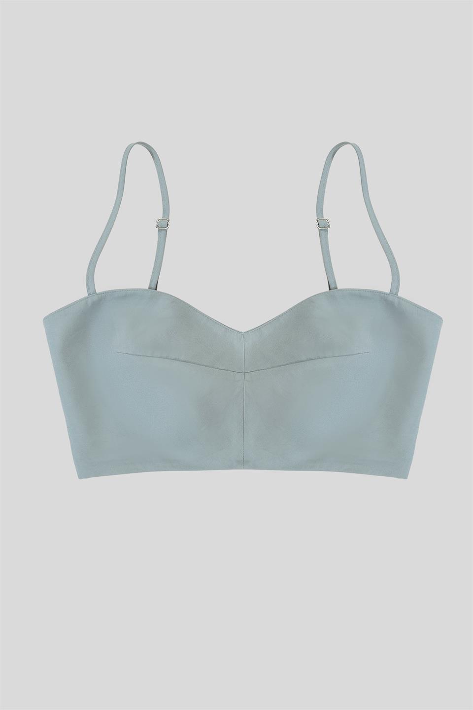 Ayarlanabilir Askılı Dikiş ve Kup Detaylı Kadın Bra Bralet