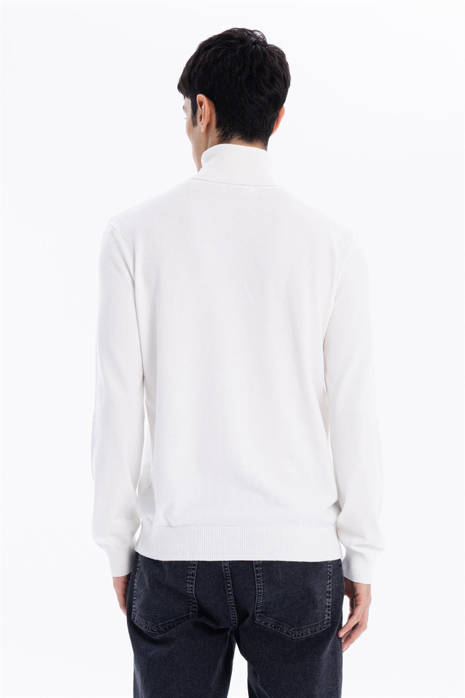 Balıkçı Yaka Slim Fit Basic Erkek Kazak