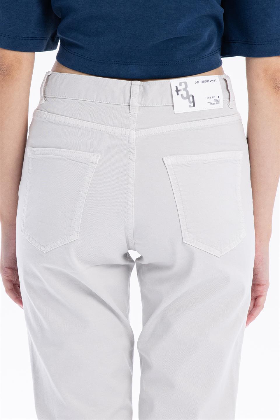 Basic 5 Cep Casual Kadın Dokuma Pantolon