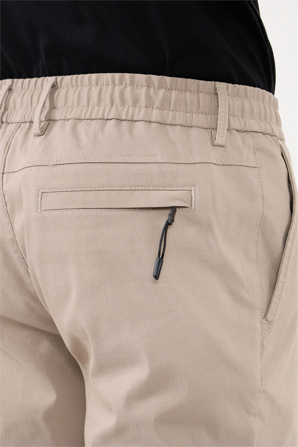 Beli Lastikli Arka Cebi Gizli Fermuarlı Jogger Erkek Pantolon