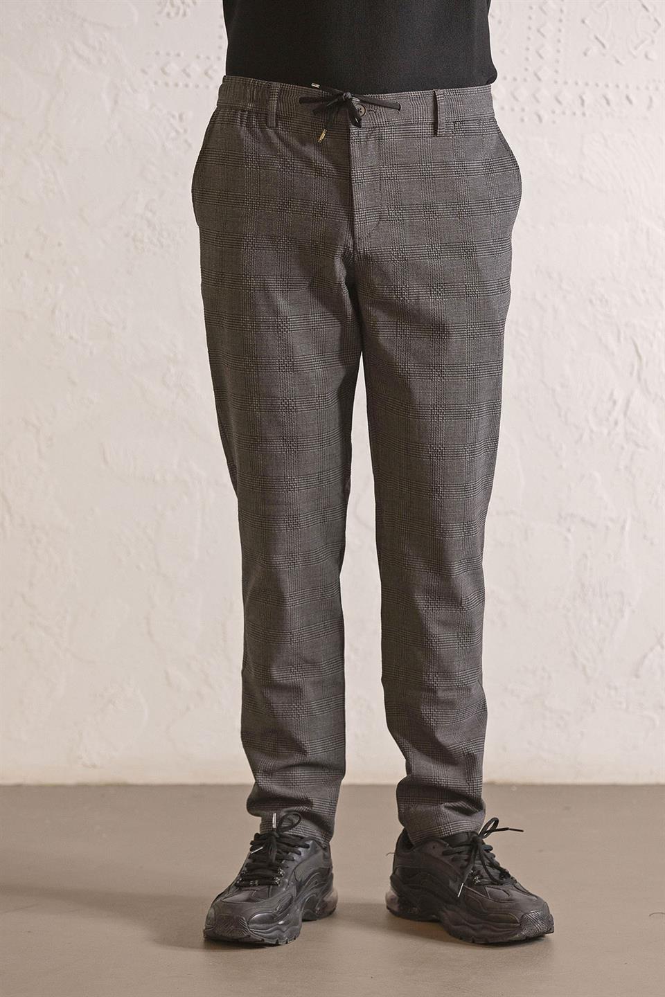 Beli Lastikli Arka Cepleri Çıtçıtlı Jogger Erkek Pantolon