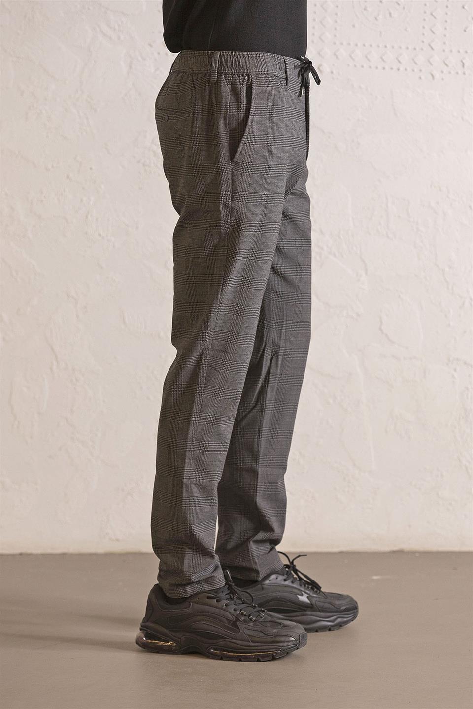 Beli Lastikli Arka Cepleri Çıtçıtlı Jogger Erkek Pantolon