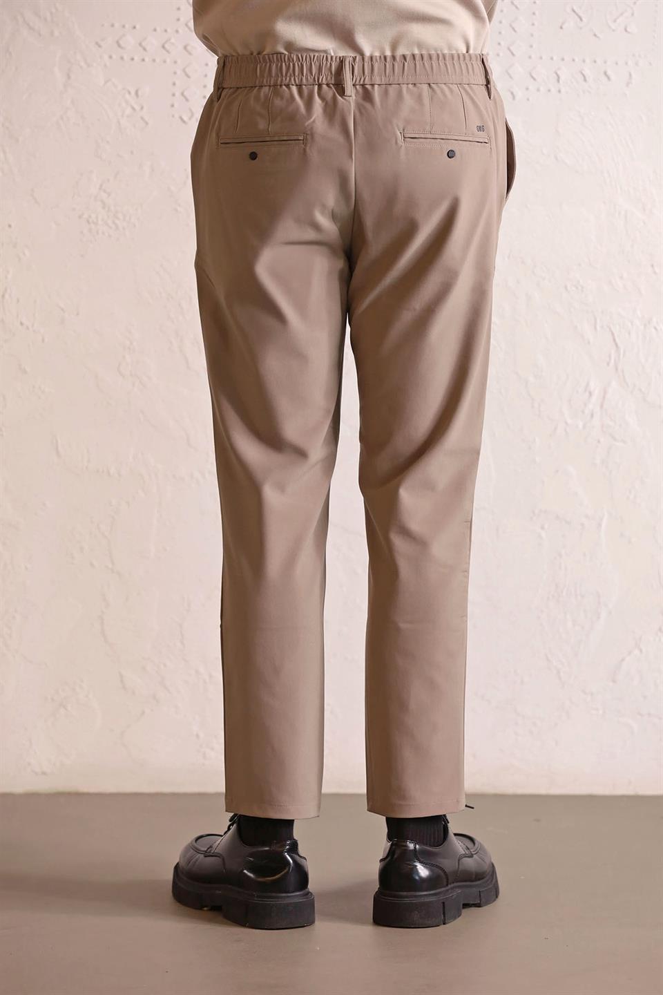 Beli Lastikli Arka Cepleri Çıtçıtlı Jogger Erkek Pantolon