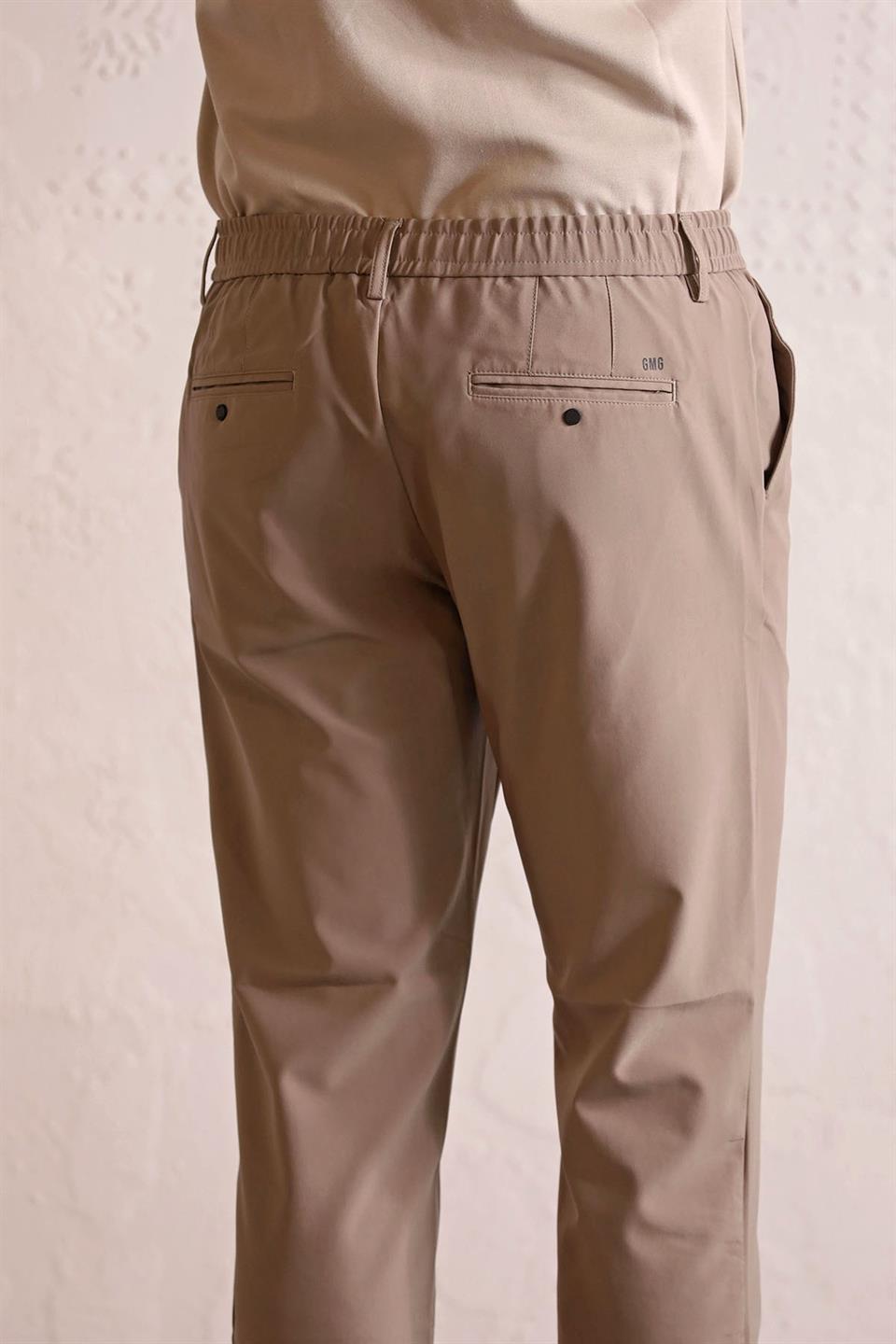 Beli Lastikli Arka Cepleri Çıtçıtlı Jogger Erkek Pantolon