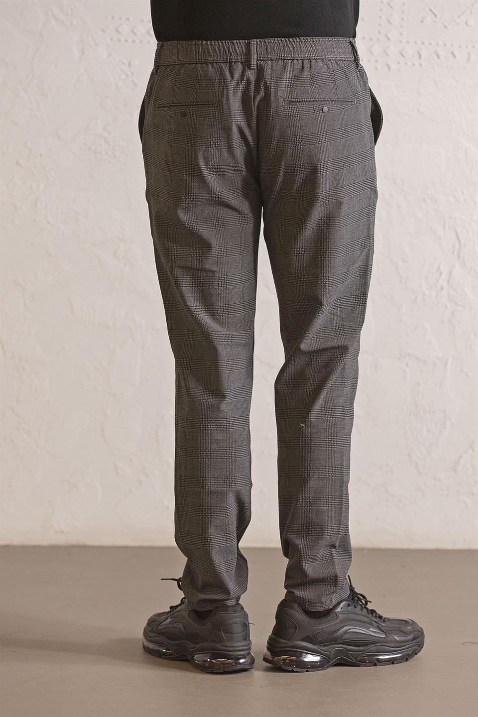 Beli Lastikli Arka Cepleri Çıtçıtlı Jogger Erkek Pantolon