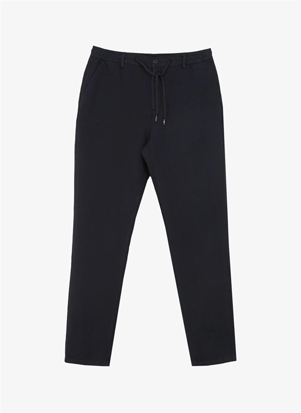 Beli Lastikli Arka Fleto Cepli Regular Erkek Pantolon