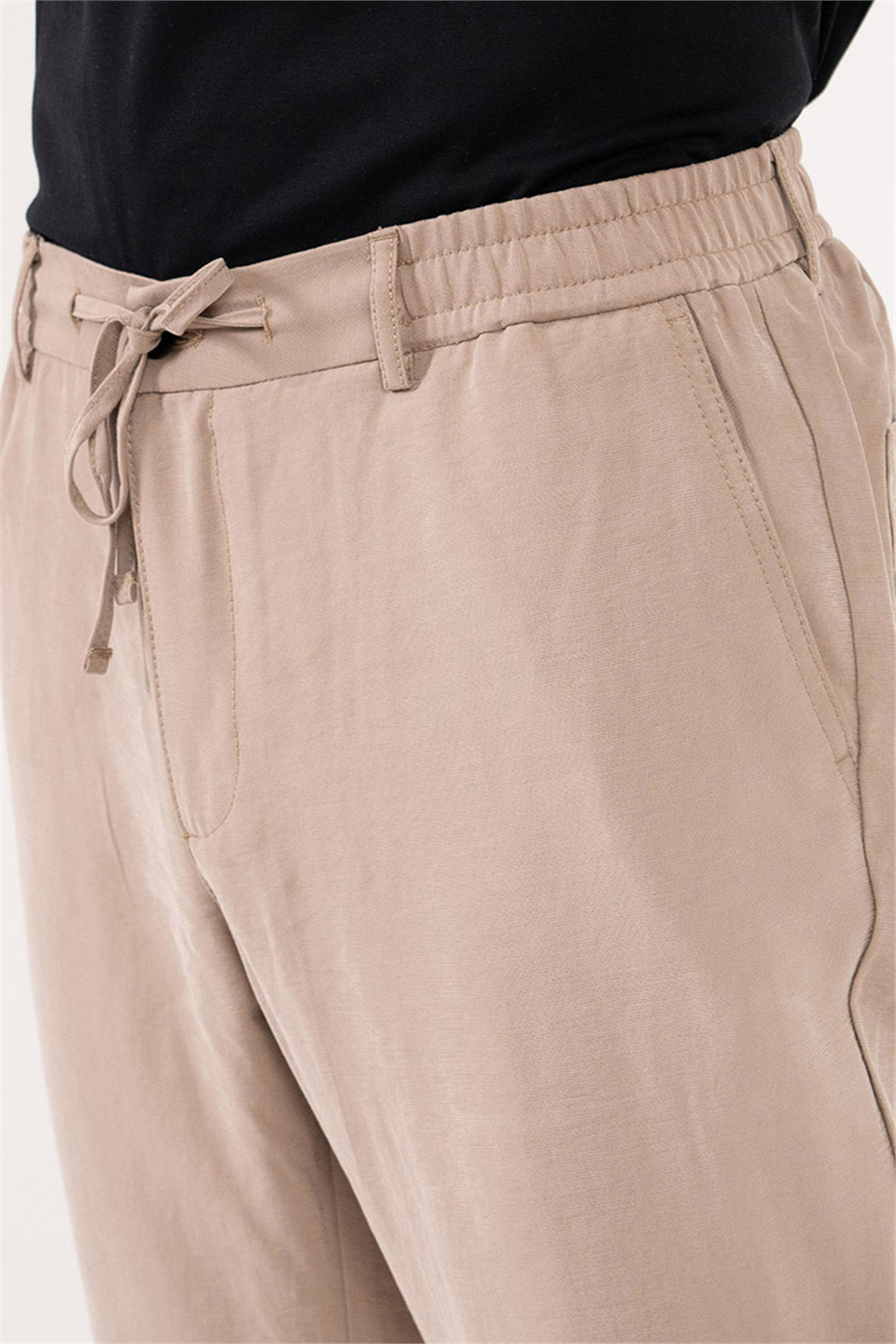 Beli Lastikli Arkası Çift Torba Cepli Jogger Erkek Pantolon