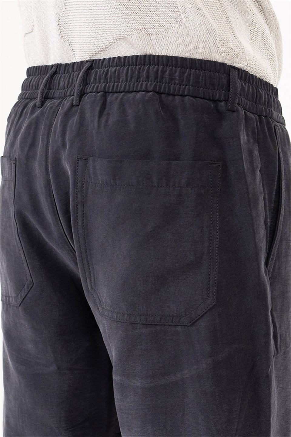 Beli Lastikli Arkası Çift Torba Cepli Jogger Erkek Pantolon