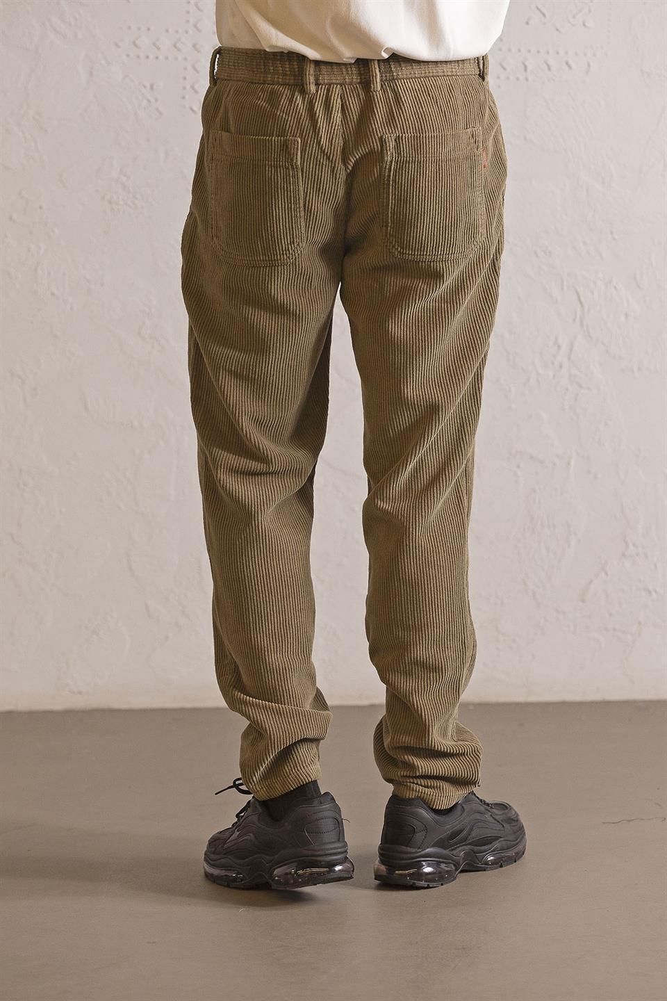 Beli Lastikli Bağcıklı Fitilli Erkek Pantolon