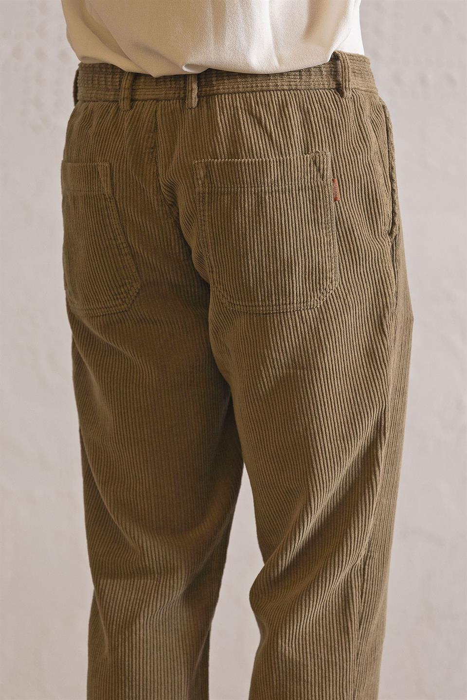 Beli Lastikli Bağcıklı Fitilli Erkek Pantolon