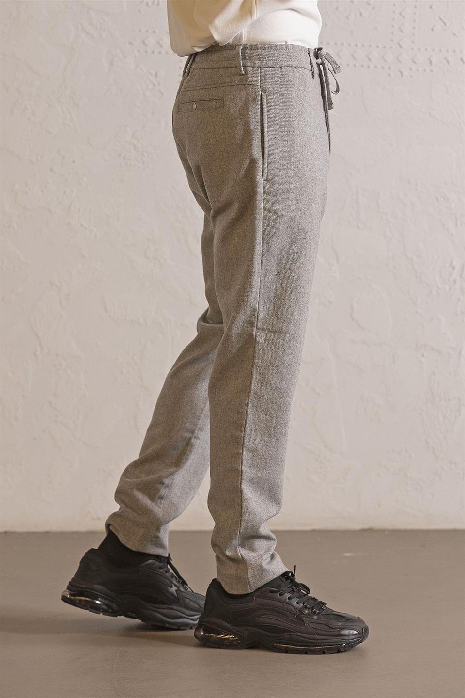 Beli Lastikli Çıtçıtlı Jogger Erkek Pantolon