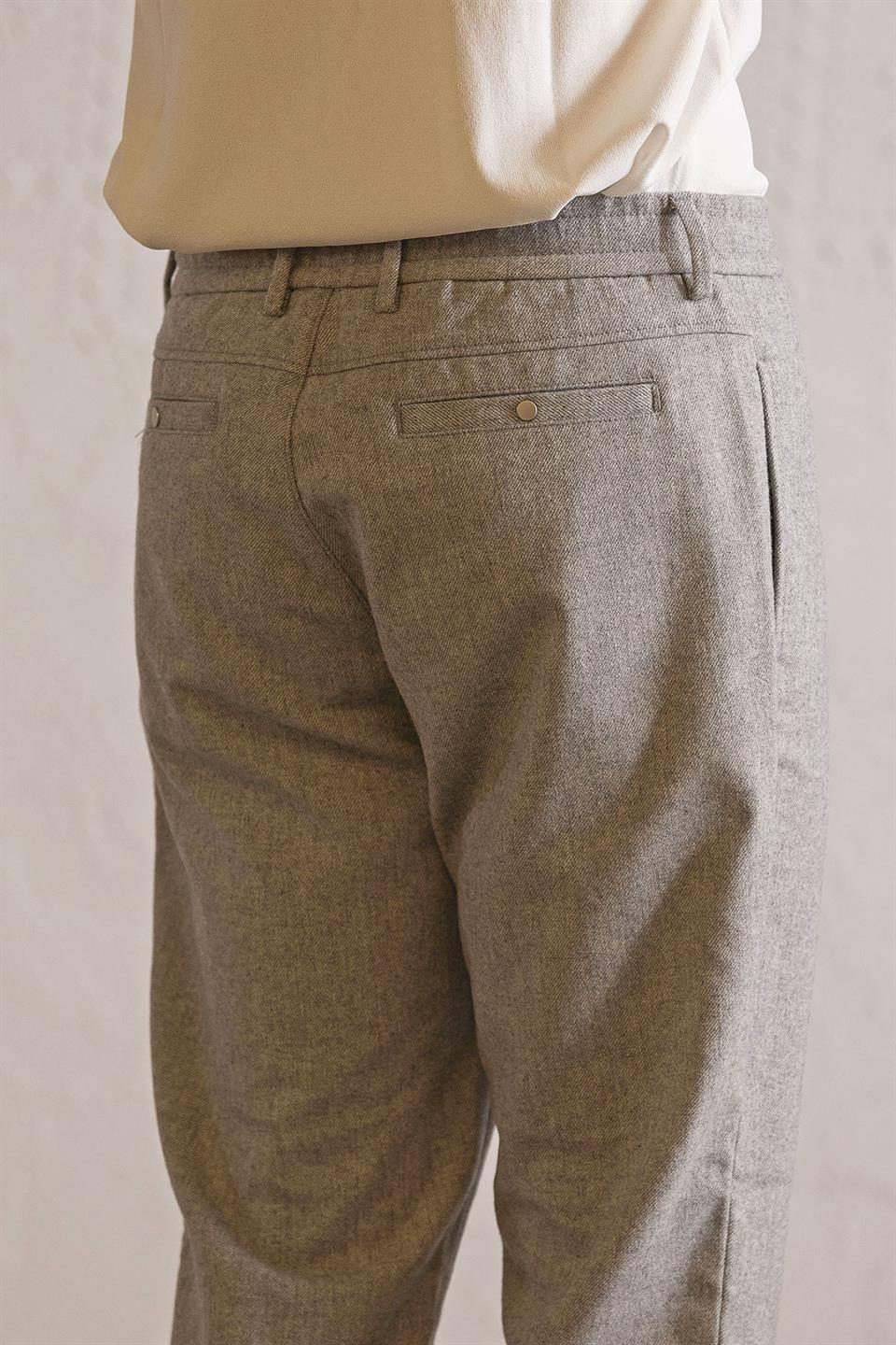 Beli Lastikli Çıtçıtlı Jogger Erkek Pantolon
