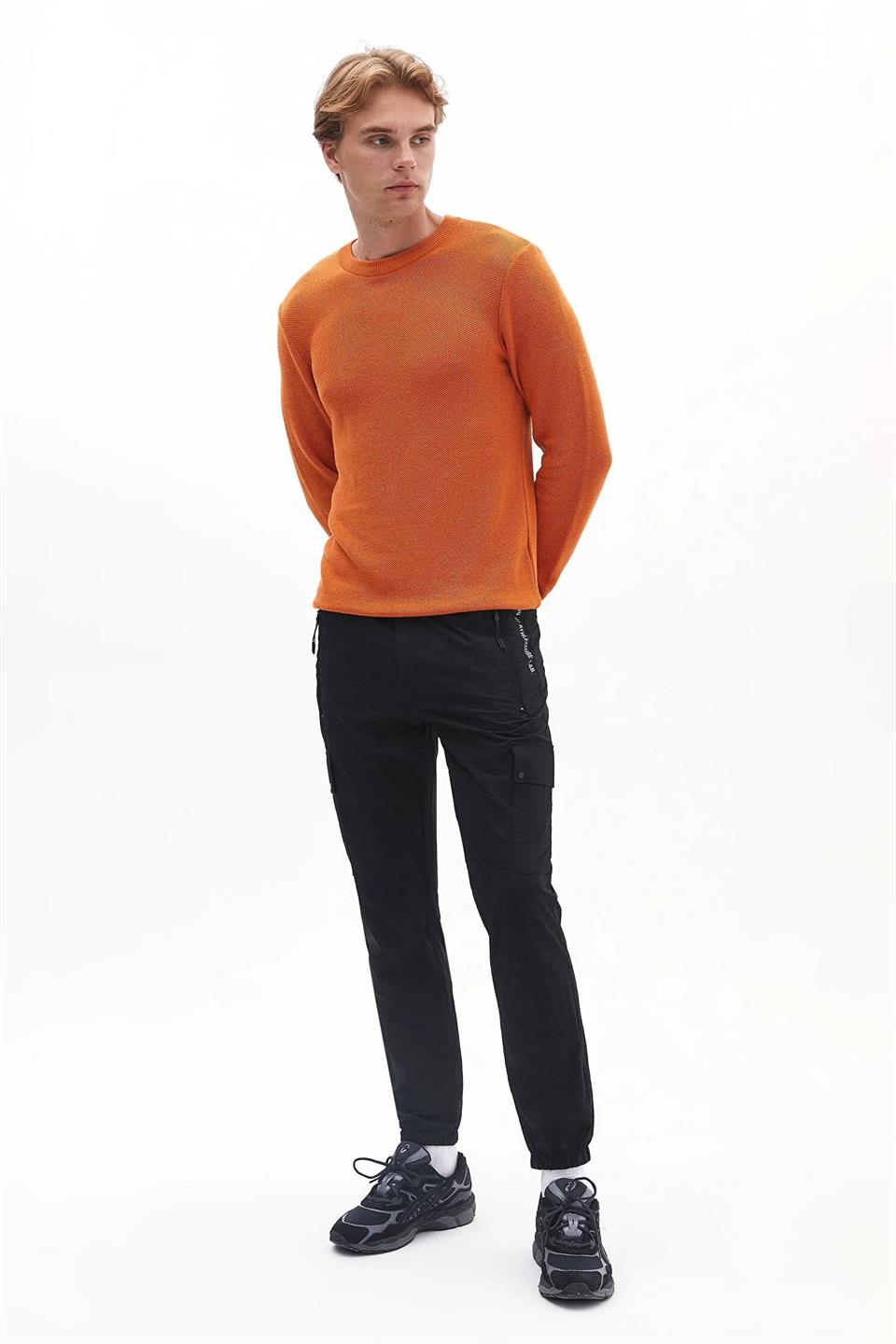 Beli Lastikli Slim Fit Erkek Pantolon
