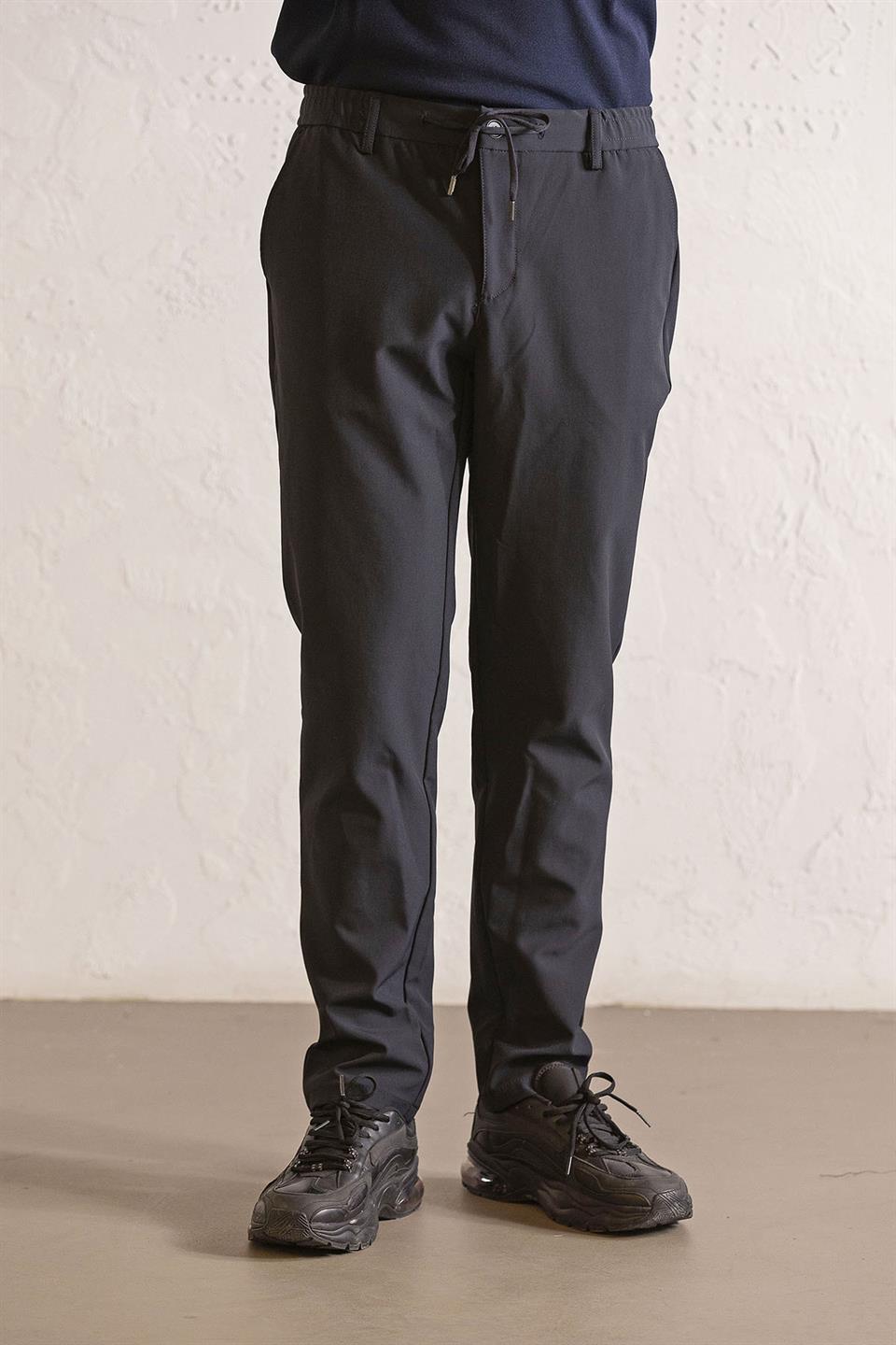 Beli Lastikli ve Bağcıklı Cepleri Çıtçıtlı Jogger Erkek Pantolon