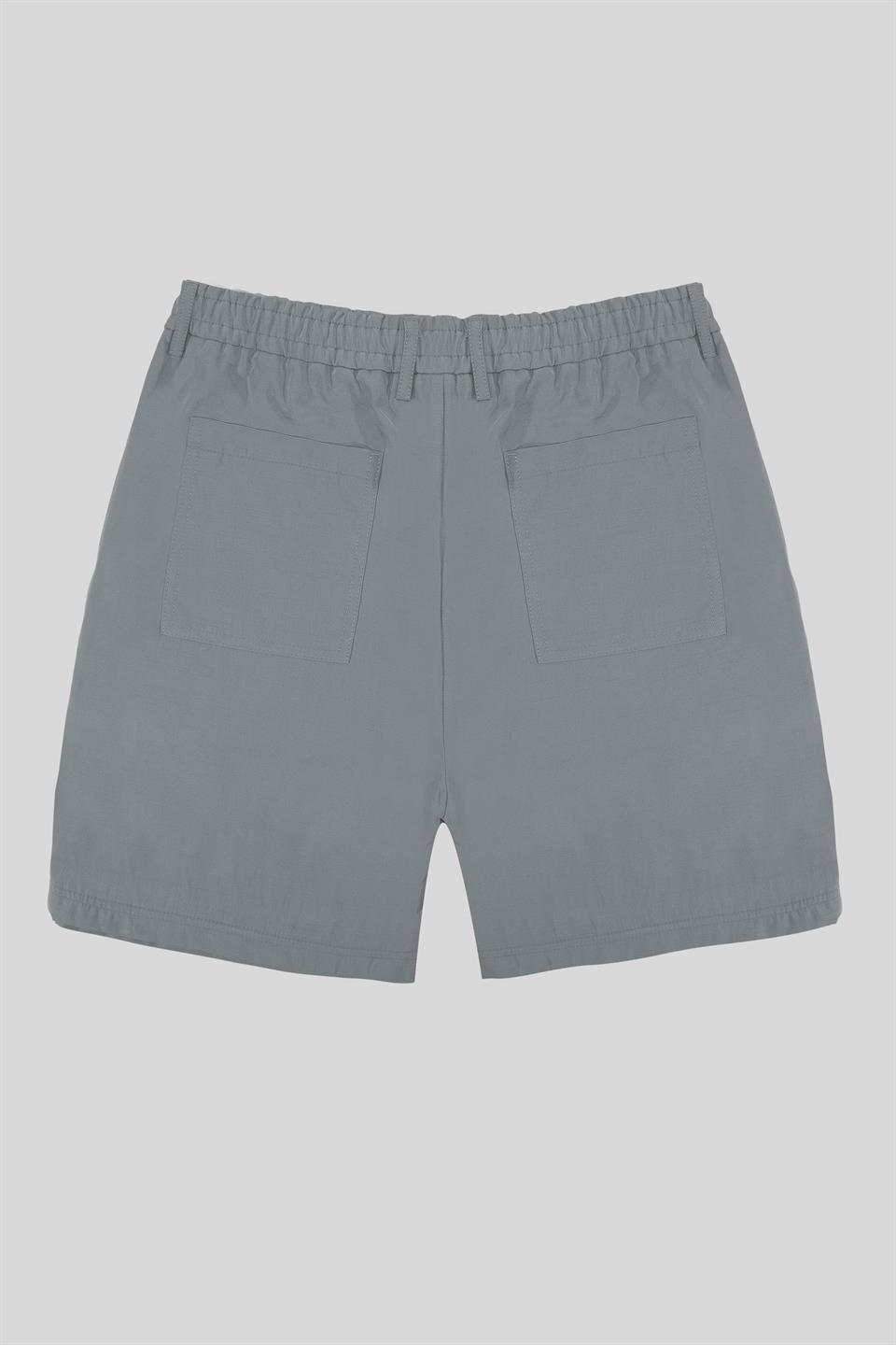 Beli Lastikli ve Bağcıklı Slim Fit Erkek Şort