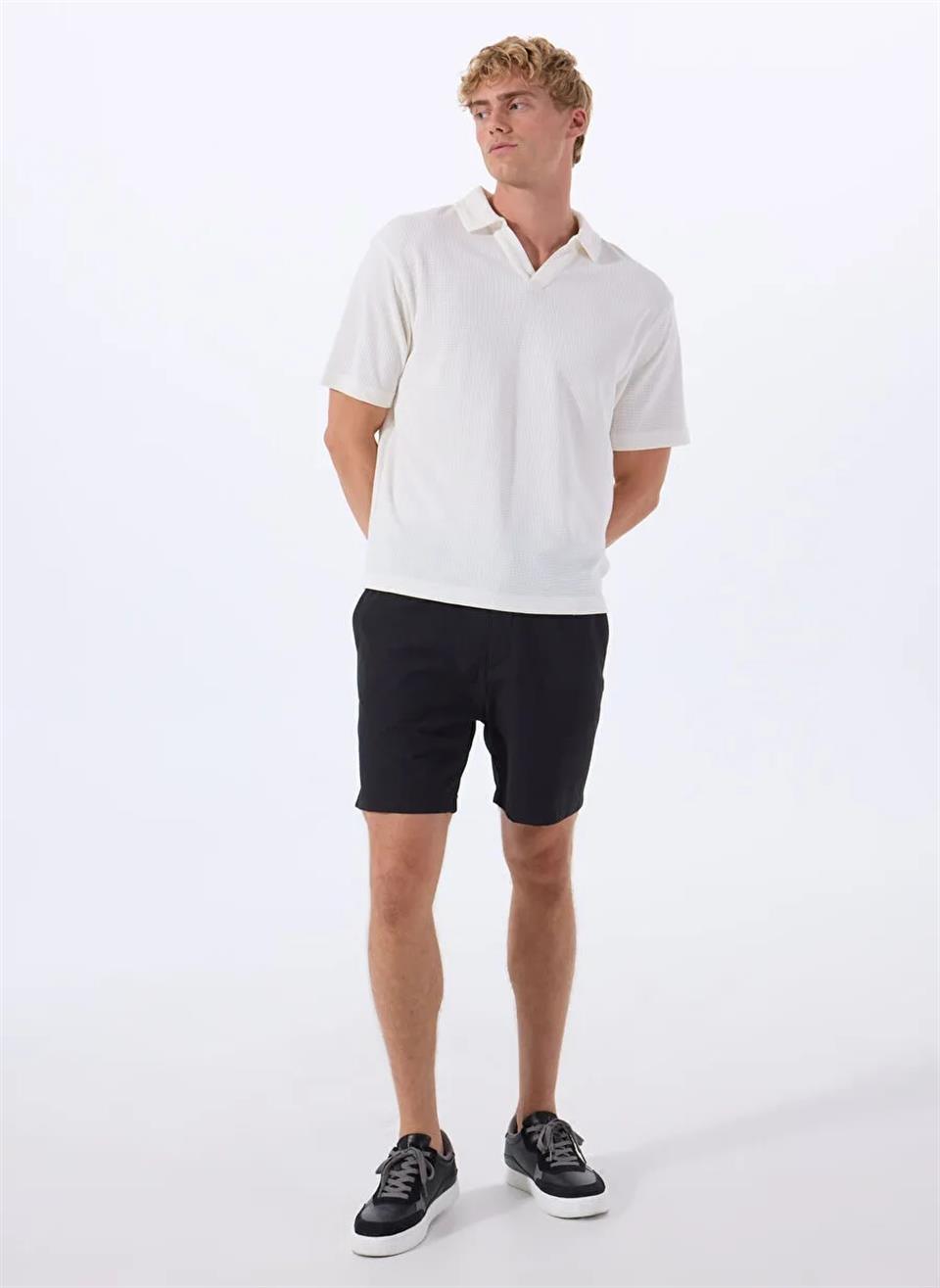 Beli Lastikli ve Bağcıklı WALK&SWIM Erkek Şort