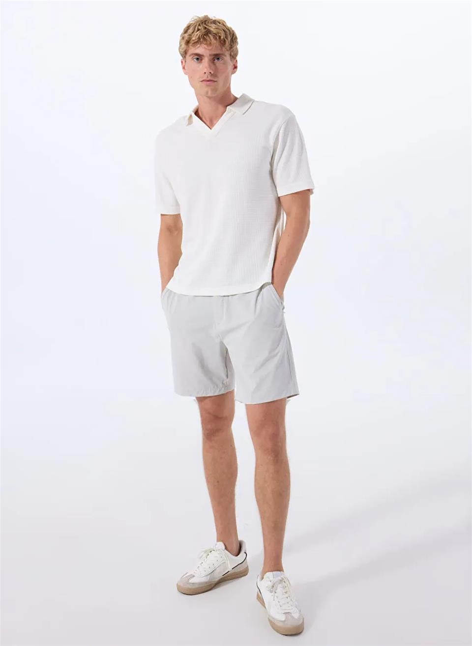 Beli Lastikli ve Bağcıklı WALK&SWIM Erkek Şort