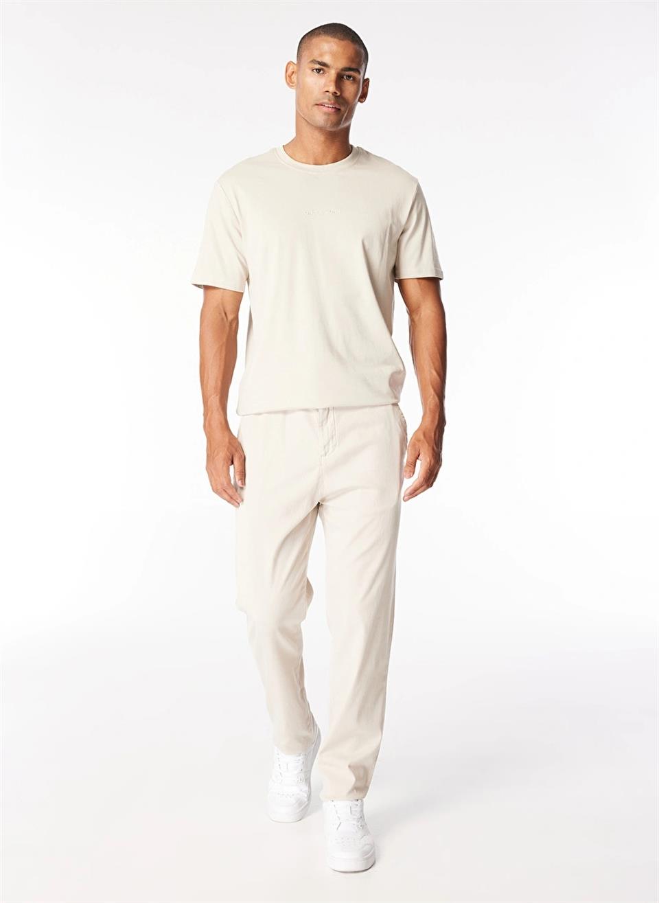 Beli Lastikli ve Kordonlu Jogger Erkek Pantolon