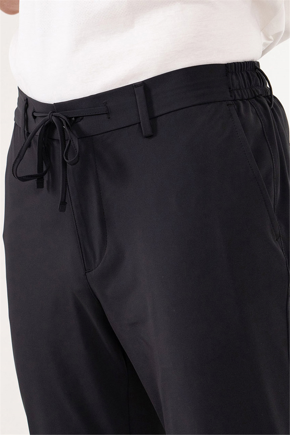 Beli Yarım Lastikli Arkası Çift Fleto Jogger Erkek Pantolon