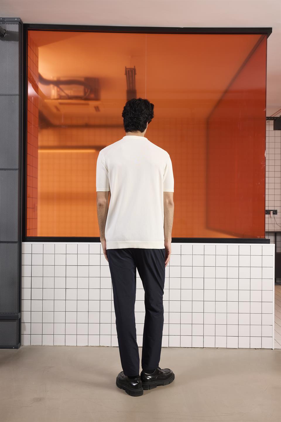 Beli Yarım Lastikli İstanbul Cep Arka Cep Çıtçıt Detaylı Erkek Pantolon