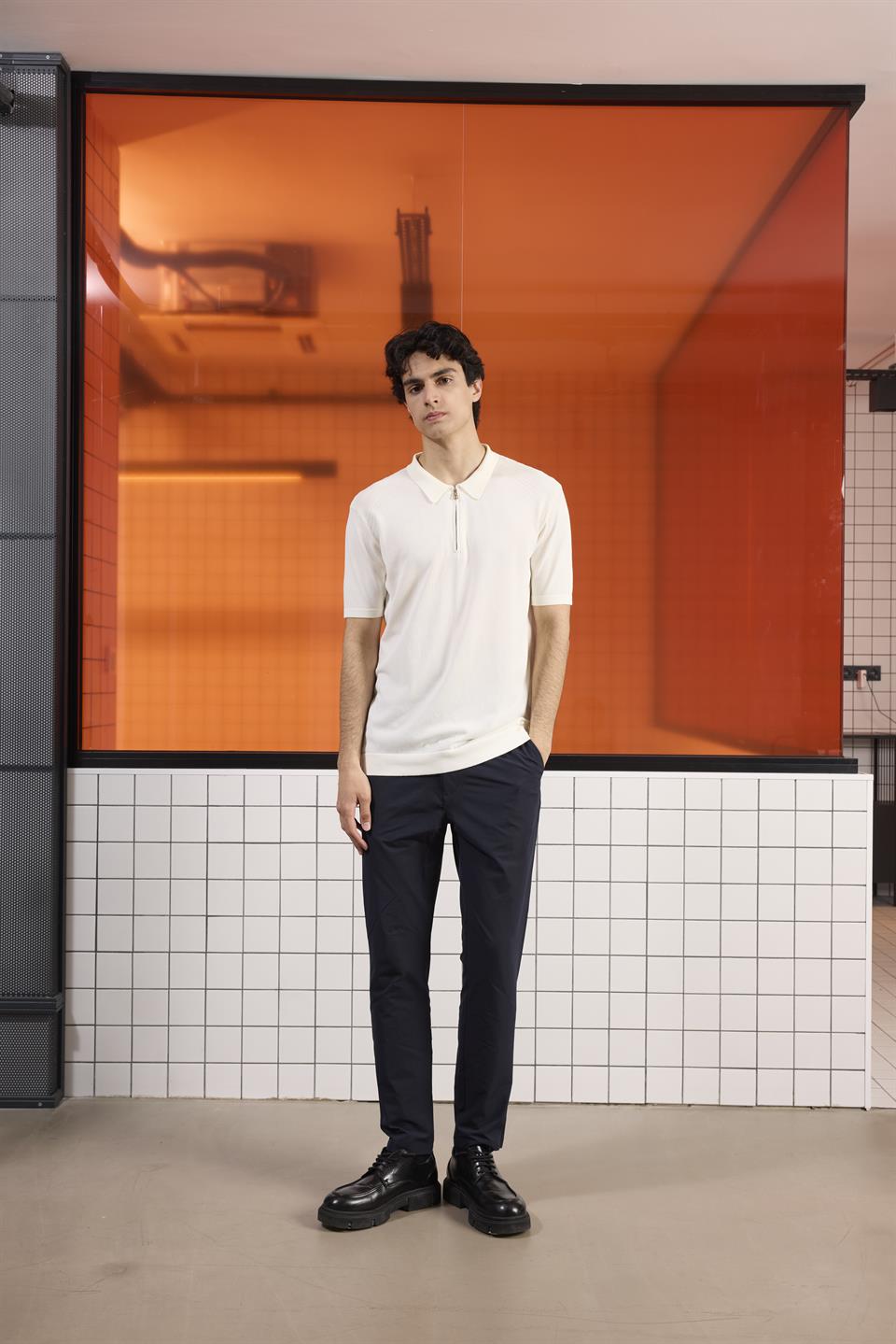 Beli Yarım Lastikli İstanbul Cep Arka Cep Çıtçıt Detaylı Erkek Pantolon