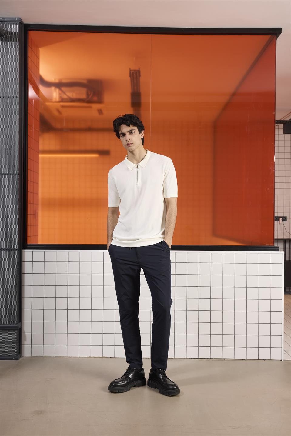 Beli Yarım Lastikli İstanbul Cep Arka Cep Çıtçıt Detaylı Erkek Pantolon