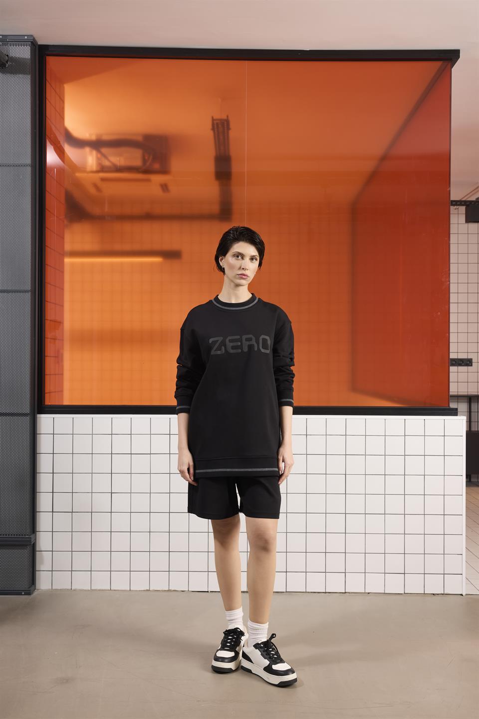 Bisiklet Yaka Baskı Detaylı Regular Fit Erkek Sweatshirt