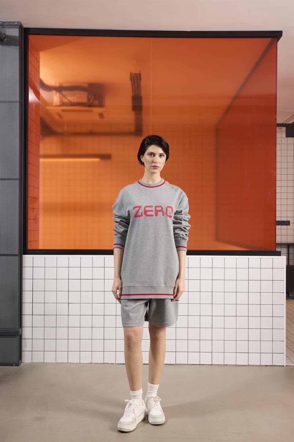 Bisiklet Yaka Baskı Detaylı Regular Fit Erkek Sweatshirt