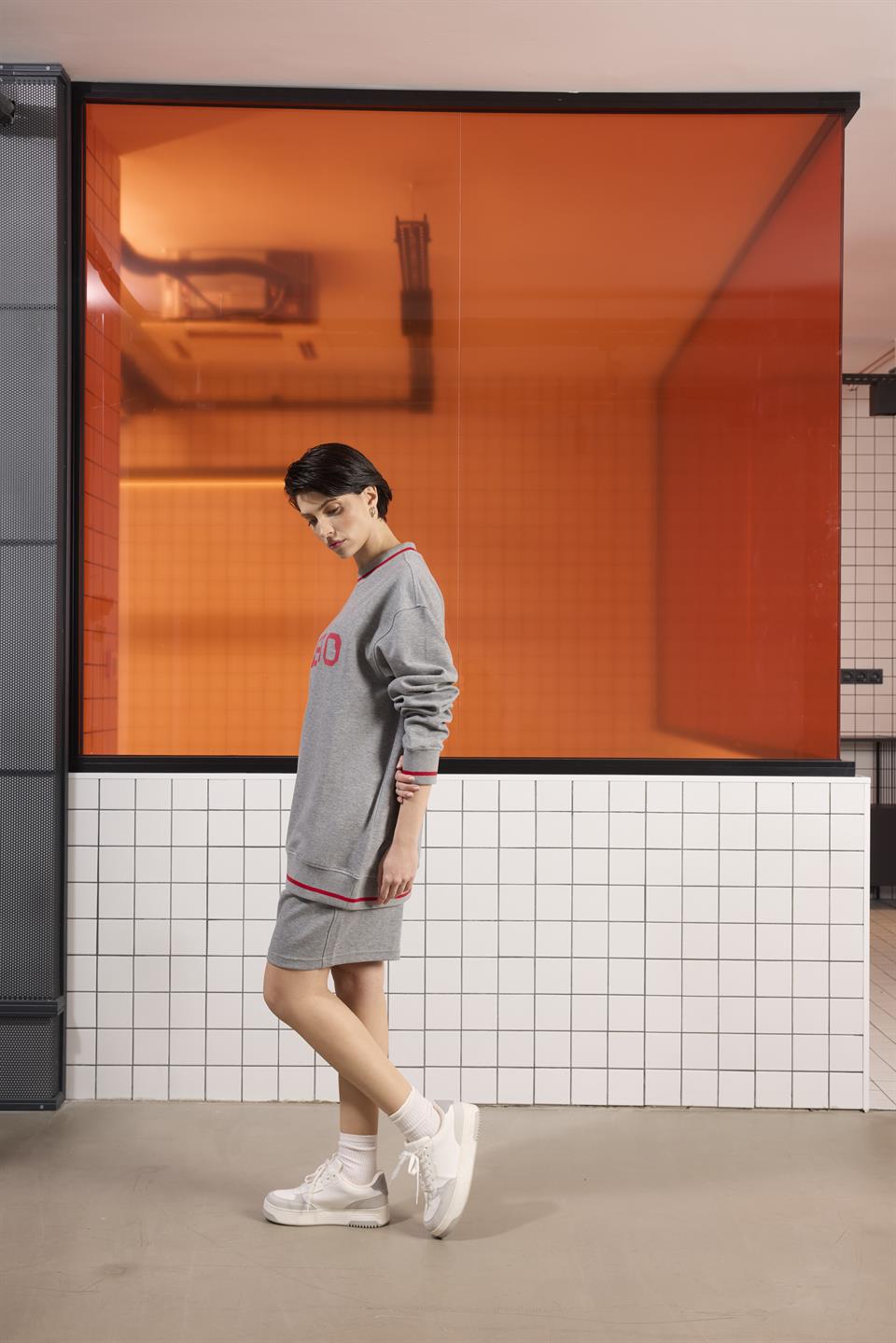 Bisiklet Yaka Baskı Detaylı Regular Fit Erkek Sweatshirt