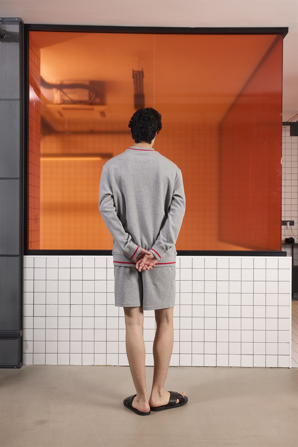 Bisiklet Yaka Baskı Detaylı Regular Fit Erkek Sweatshirt