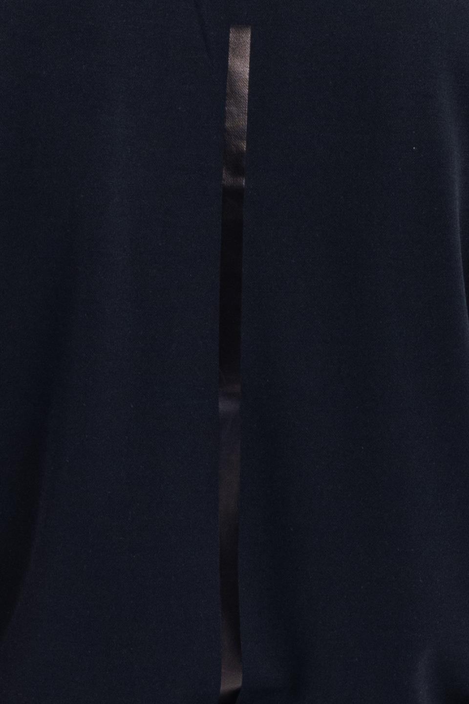 Bisiklet Yaka Çizgi Detaylı Oversize Yarasa Kol Kadın T-shirt