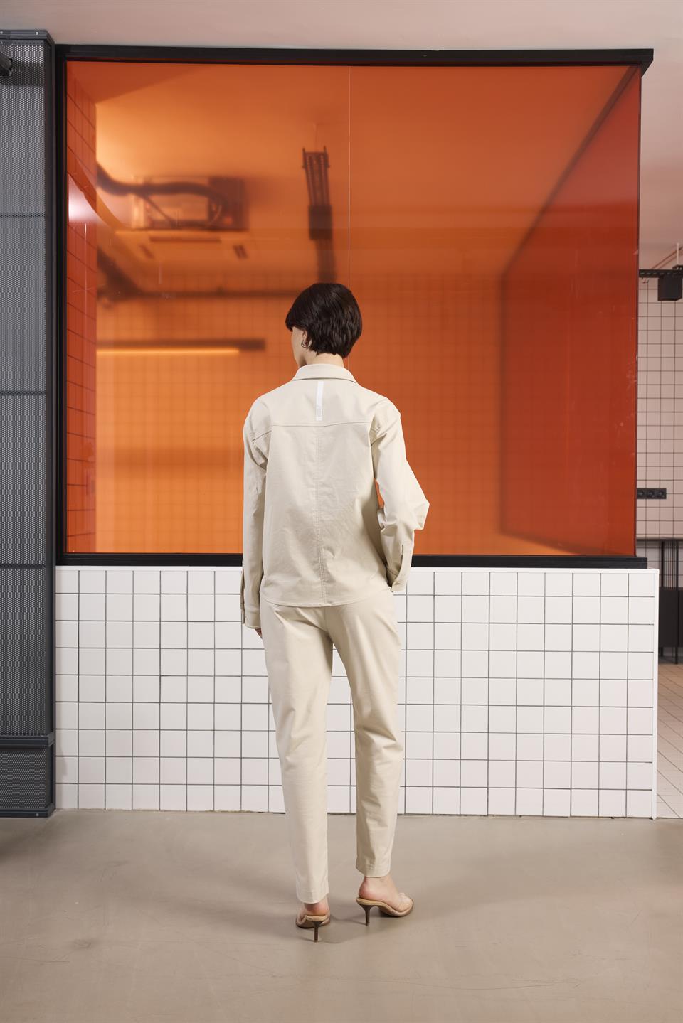 Çıtçıt Kapamalı Kadın Dış Gömlek