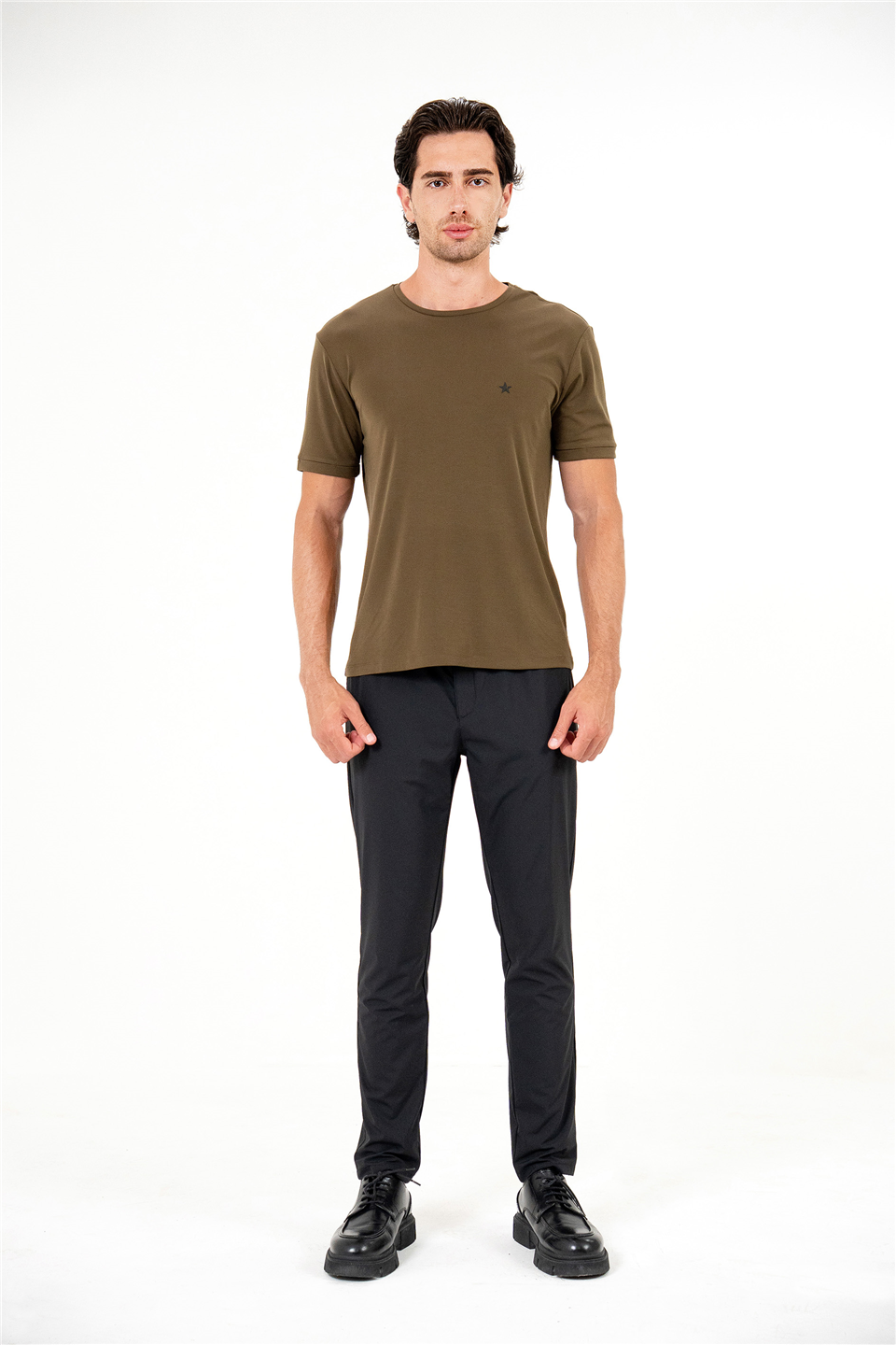 Bisiklet Yaka Erkek T-shirt