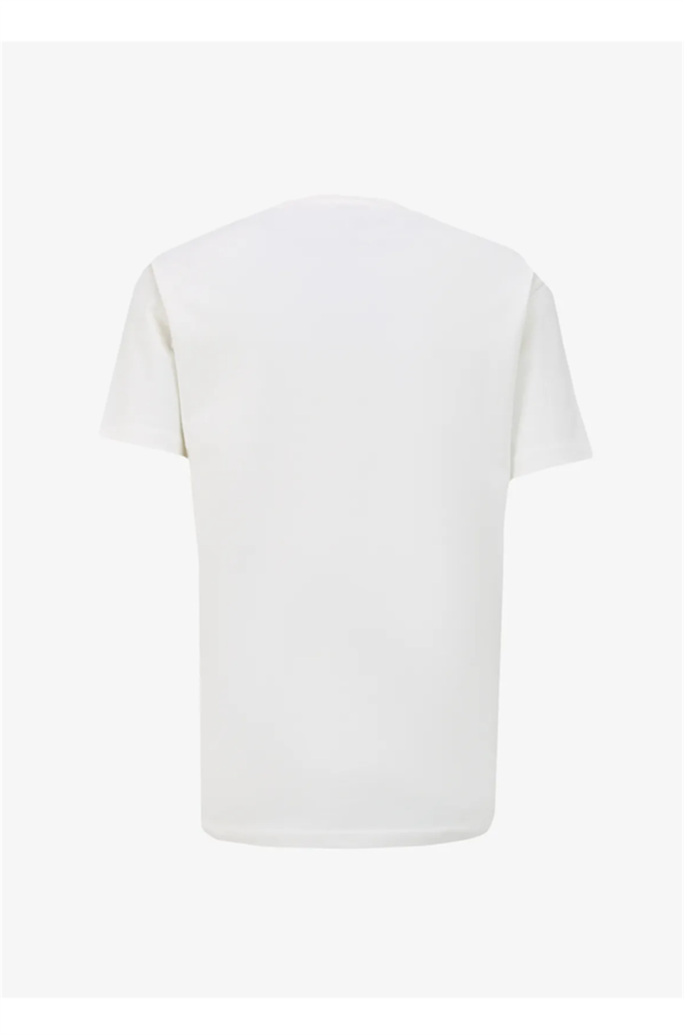 Bisiklet Yaka Göğsü Baskılı %100 Pamuk Oversize Erkek T-shirt