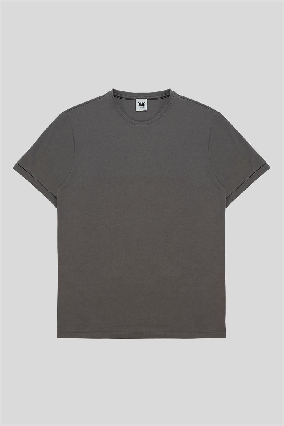 Bisiklet Yaka Kol Ucu Duble Modal Erkek T-shirt