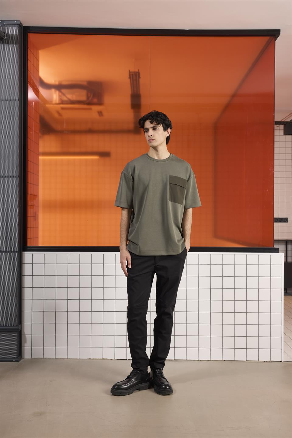 Bisiklet Yaka Modal Erkek T-shirt