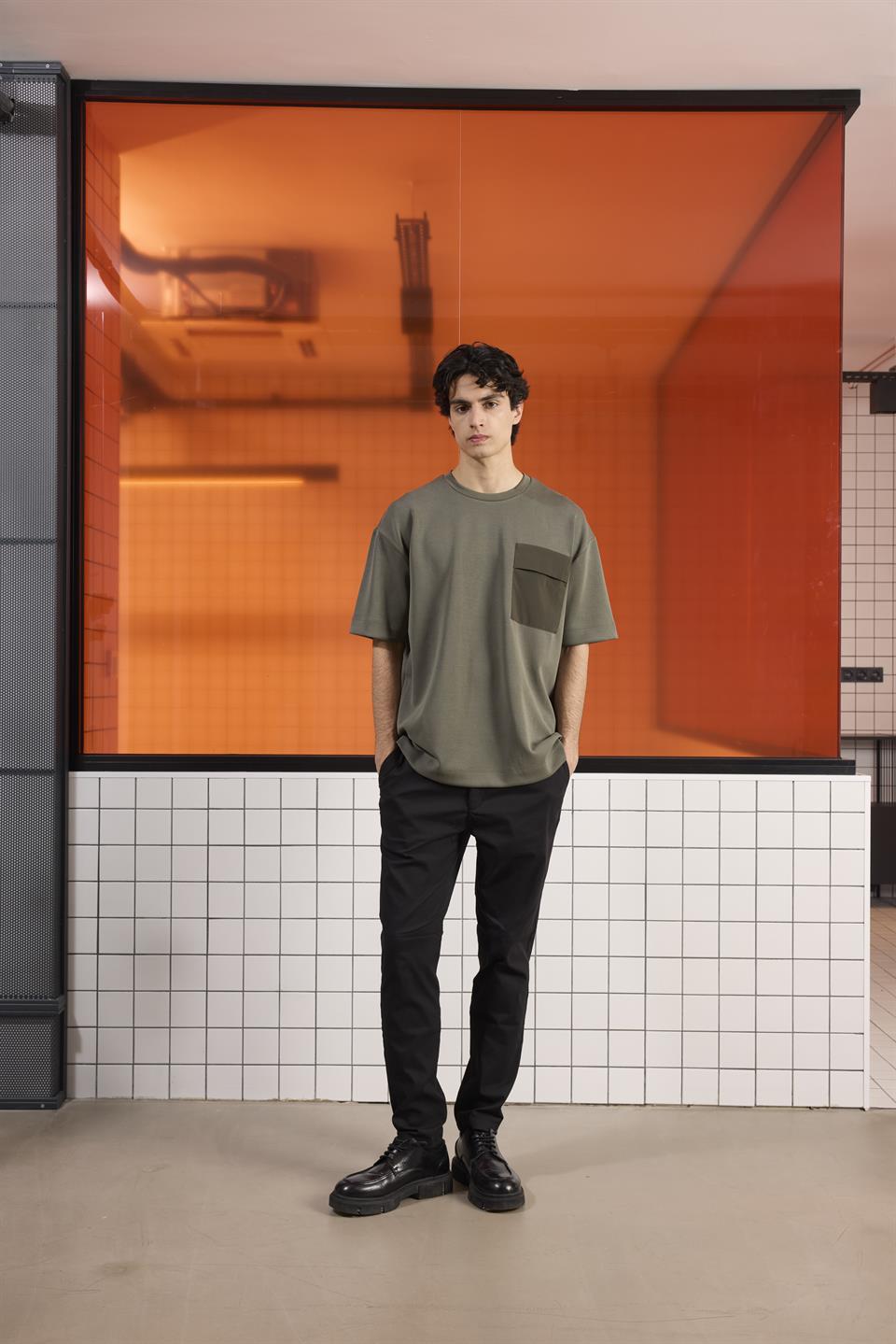 Bisiklet Yaka Modal Erkek T-shirt