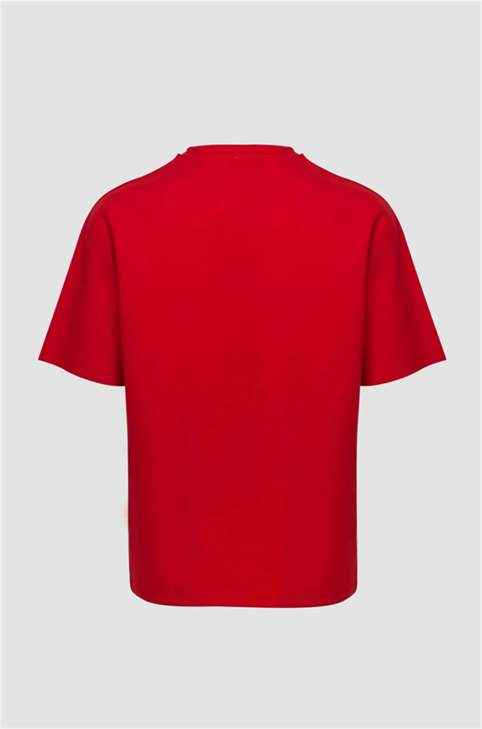 Bisiklet Yaka Oversize Baskılı