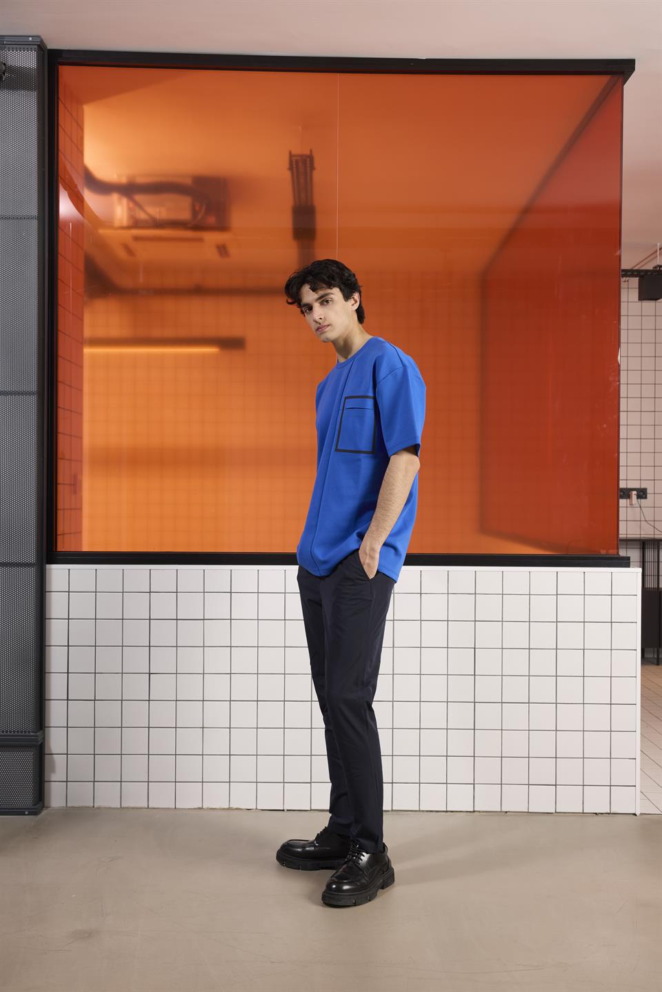 Bisiklet Yaka Oversize Erkek T-shirt