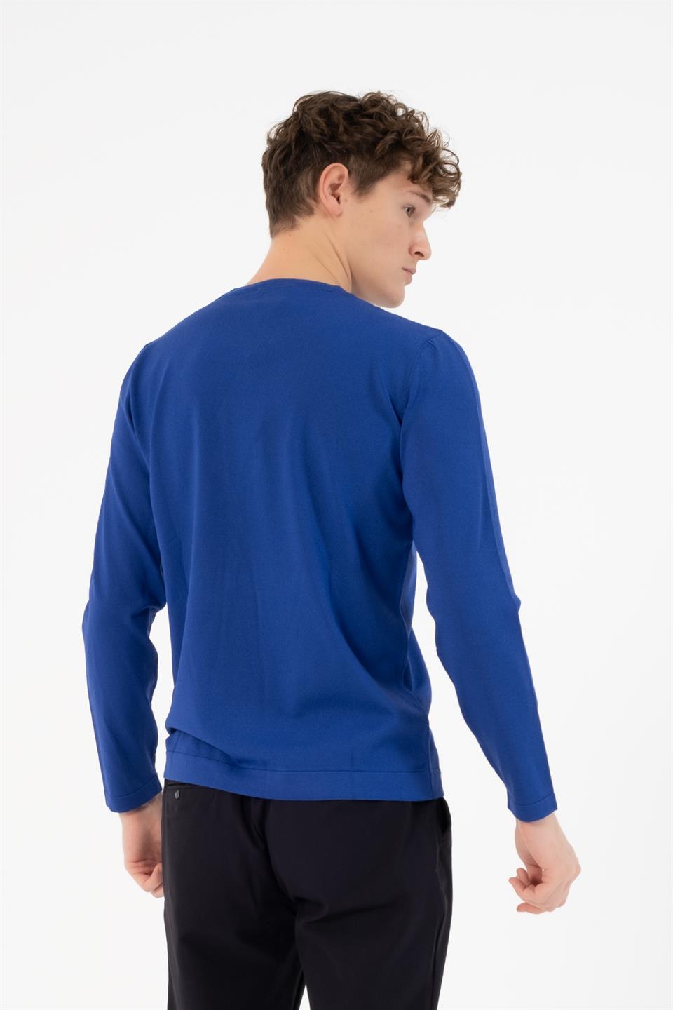 Bisiklet Yaka Slim Fit Basic Erkek Kazak