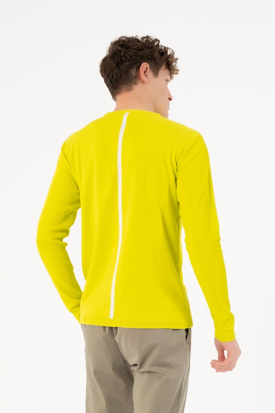 Bisiklet Yaka Slim Fit Erkek Kazak
