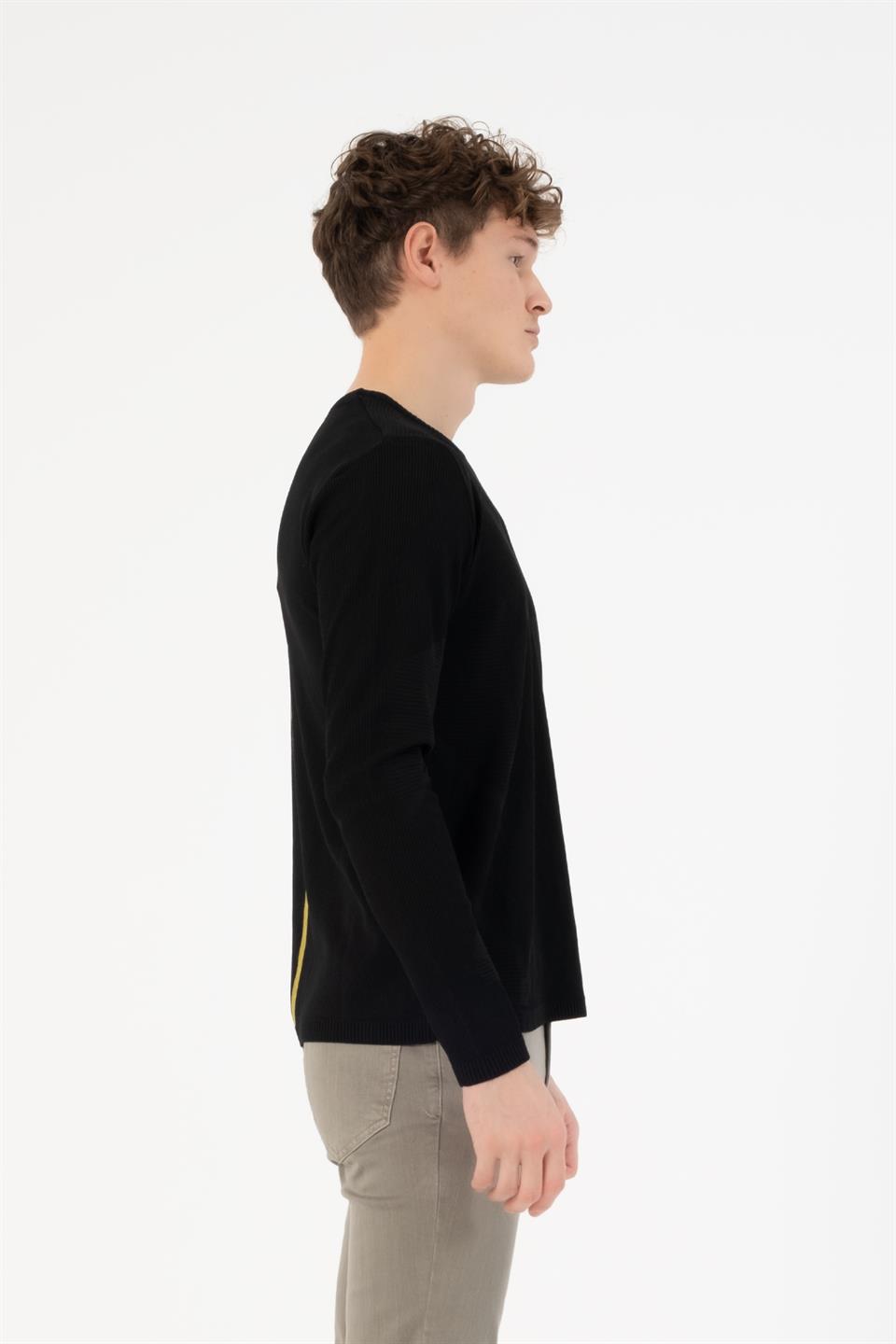 Bisiklet Yaka Slim Fit Erkek Kazak
