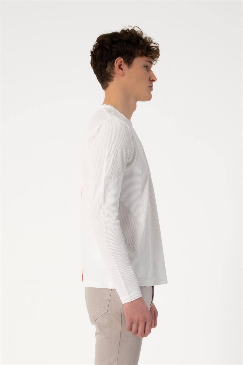 Bisiklet Yaka Slim Fit Erkek Kazak